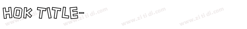 HOK title字体转换